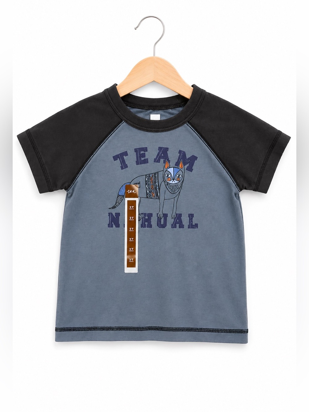 Tea Collection Boys Shirt Size 6-12 Mo Team Nahual Equipo Blue Modern Mexico NEW
